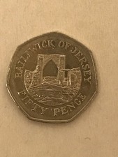 50p Bailiwick of Jersey  Fifty Pence Coins Rare Different Dates 