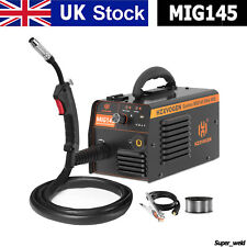 HZXVOGEN Mini MIG Welder MIG Welding Machine Gasless Flux Core Weld Iron 220V UK