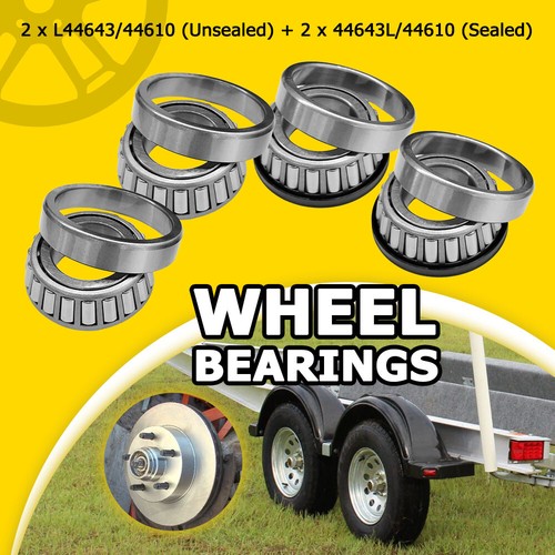 Trailer wheel bearings - 4x,