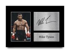 Mike Tyson Collection Signed Printed Autograph A3 Poster Gift For Boxing Fans