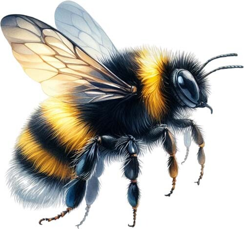 Bumble bee wall art bedroom - wall,