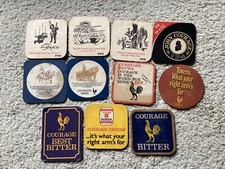 JOHN COURAGE Tavern Beer Mats x 11 pre owned 