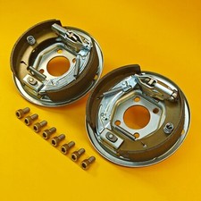 200x50mm Back Plates for Brake Drums Bolt On PAIR Knott Ifor Williams Trailers