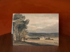 Trees with Church by William Pearson - A5 Art Print Greeting Card