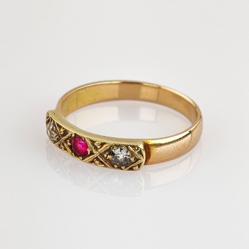 Antique gold ring with - antique,
