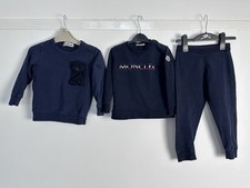 Moncler Baby Boy Tracksuit Stone Island Jumper Bundle Age 2-3years Navy Genuine