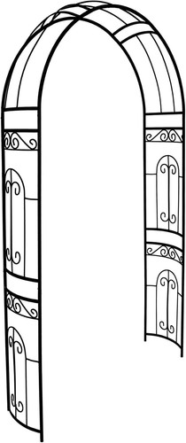 Iron garden arch arbour 2 - arbour,, 7.2