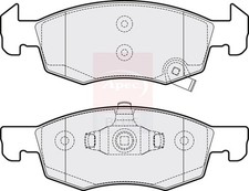 Brake Pads Set fits VAUXHALL CORSA E 1.4 Front 2014 on 1605280 95517028 95524972