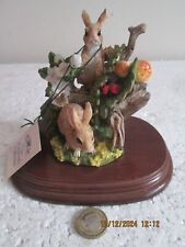 LEONARDO  COLLECTION  NATURE STUDIES  RABBIT     PAIR  WITH TAG 1991   see des.