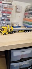Lego city h-hauler 8 wheel Truck With Hiab+tri-axl  Flat Bed Trailer Yellow L@@k