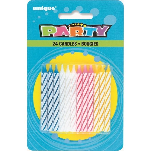 Blue pink white yellow stripe - blue,