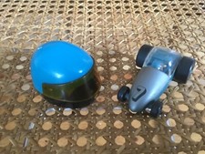 Vintage Hong Kong Motor Bike Helmet West German Racing car pencil sharpeners