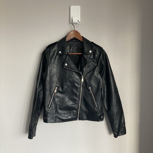 Faux leather biker - faux,