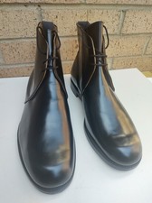 Goldtop Men's Black Leather Chukka Boot Styled By Godfrey's Size UK 10 (New)