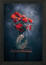 Poppy Bouquet Framed Wall Art