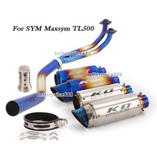 Headers Exhaust Link Pipe Muffler With DB Killer For SYM Maxsym TL500 2019~2021
