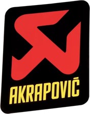 AKRAPOVIC Aluminium Heat Proof Exhaust Sticker / Badge / Decal