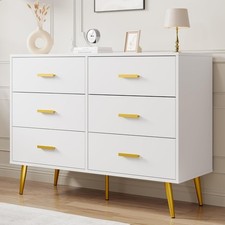 6 Drawer Dresser Modern Wooden