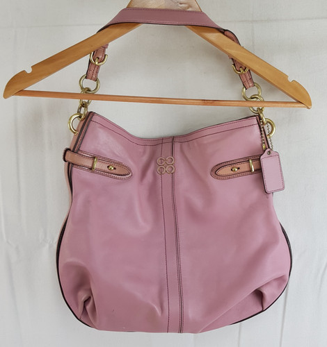 Coach colette leather hobo - leather, bag