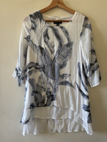 Saloos white sheer floral - white,