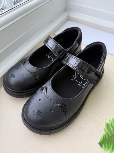 Girls black leather shoes - girls’,