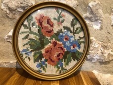 Vintage wool tapestry picture - vintage,