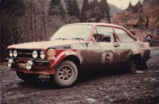 FORD ESCORT MK.2, R.A.C. LOMBARD RALLY CAR No.6, IN ACTION, DIGITAL COLOR PHOTO