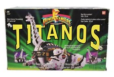Vintage Boxed POWER RANGERS TITANOS Motorized Carrier Megazord Ultrazord
