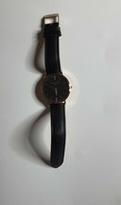Rosefield Tribeca Classic Womens Rose Gold / Black Leather Watch