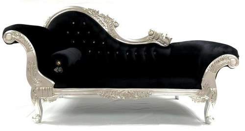 Black velvet hampshire - velvet, chaise