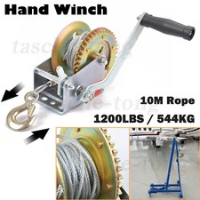 1200LB 544 KG 10M MANUAL BOAT MARINE CAR VAN TRAILER HAND POWERED WINCH PULLER