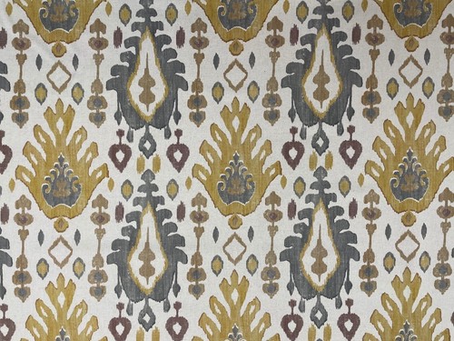 Mikalo boho linen fabric grey - fabric,