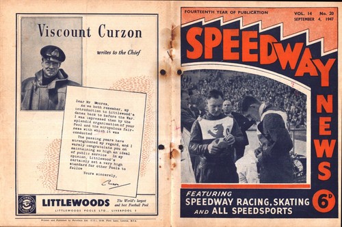 Speedway news 1947 - speedway,