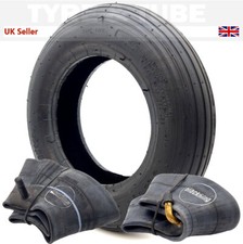3.50-8 Tyre & Tube Rib Tread (line) Wheelbarrow Truck Trolley Garden Cart 350x8