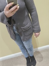 Ladies Grey Cardigan Size