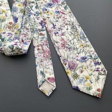 A New Handmade Wildflowers Liberty Fabric Tie / Liberty Men's Necktie Wedding
