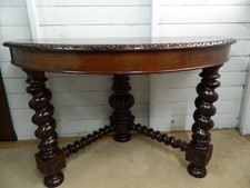 Pair Of Demi Lune Barley Twist