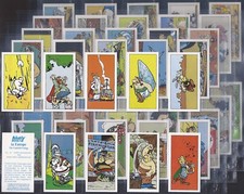 BASSETT-FULL SET- ASTERIX IN EUROPE 1977 (50 CARDS) EXCELLENT+++