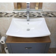 Bathroom Vanity Grey Painted