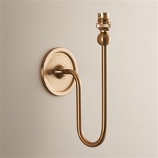 Santiago single wall light, finished in brushed aged brass - Missing Screws