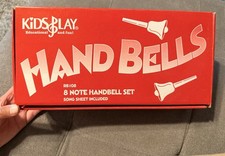 Rhythm Band 8 Note Metal Hand Bells - Set of 8 Brand New Everything Inside