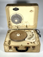 Philips Disc Jockey Major Portable Record Player Vintage 1950s 1960s Valve Mono
