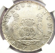 1743 Mexico Pillar Dollar 8