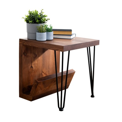 Coffee side table with - coffee, hairpin