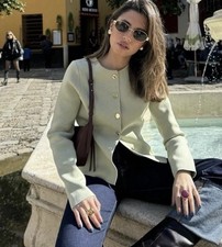 Zara Pistachio Fitted Knit