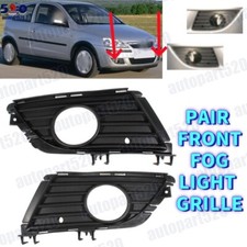 For Vauxhall Opel Corsa C 2004-2006 Front Bumper Fog Light Grille With Hole Pair