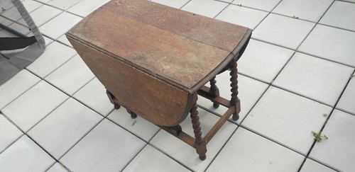 Antique solid oak gatelegged - oak,