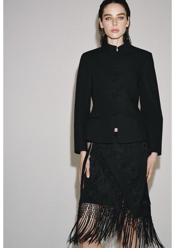 Zara black peplum - zara, blazer