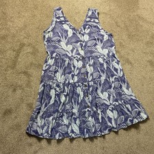 Next Blue Patterned 30% Linen