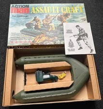  Vintage Action Man old shop  stock Boxed Assault Craft mint Boxed 1970's 10/10 